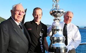 America’s Cup Boxed Up and Rolled Out Beside Admirals Cup.